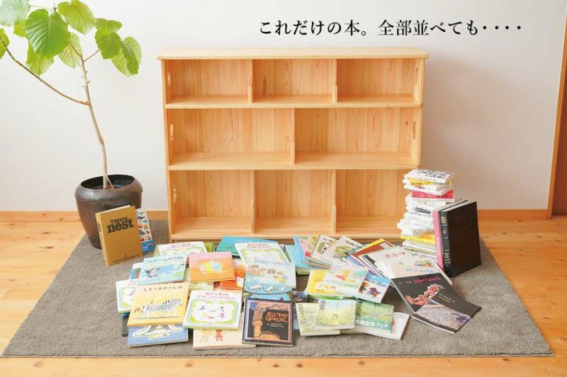 なかよしライブラリー 絵本棚 収納棚 子ども家具／アクタス カリモク