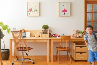 木製 学習机 - 子ども家具 | なかよしライブラリー